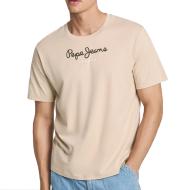 T-shirt Beige Homme Pepe jeans Eggo 83B