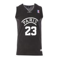 Paris Maillot de basket Noir Homme Sport Zone Paris 23 pas cher