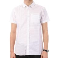 Chemise à Manches Courtes Blanche Homme Teddy Smith Coury