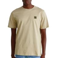 Camiseta beige para hombre de Timberland con insignia en la manga