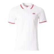 Polo Blanc/Rouge Homme Lee Cooper Opan