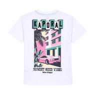 T-Shirt Blanc Garçon Kaporal Ostyn vue 2