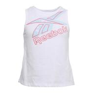 Débardeur blanc fille Reebok Tie Back Tank pas cher