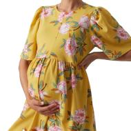 Robe Jaune Femme Mamalicious Palma vue 3
