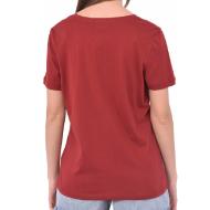 T-shirt Rouge Femme Superdry LightWeight vue 2