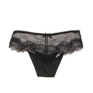 Tanga Noir Femme Les Petites Bombes MYO vue 2
