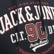 Sweat Marine Homme Jack & Jones Logo vue 3