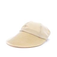 Chapeau Visière Beige Femme Via Lorenzo Naturel pas cher