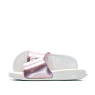 Claquettes Blanche/Rose Femme Puma Popcat 20 pas cher