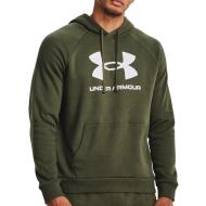Sweat Capuche Kaki Homme Under Armour Rival Fleece Logo pas cher