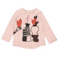T-shirt Manches Longues Rose Fille Catimini pas cher