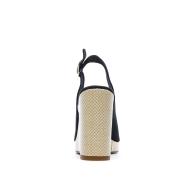 Sandales Noires Femme Tommy Hilfiger Wedge vue 3