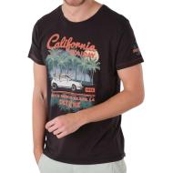 T-shirt Noir Homme Deeluxe Cali