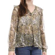 Blouse Jaune Paisley Femme Les Tropéziennes Baliste pas cher