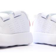 Baskets Blanches/Rose Fille bébé Adidas Advantage vue 7