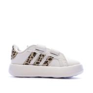 Baskets Blanches/Marron Fille Adidas Grand Court 2.0 vue 2