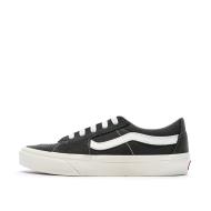 Baskets Gris/Blanc Femme Vans Sk8-low Canva pas cher