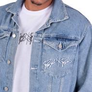 Veste en Jean Bleu Homme Project X Paris 3000 vue 3