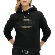 Sweat Noir Femme Superdry Luxe pas cher