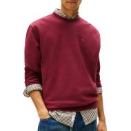 Sweat Bordeaux Homme Tommy Hilfiger Reg Flag Crew pas cher