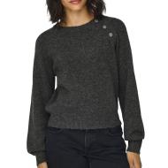 Pull Gris Femme JDY Button pas cher