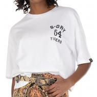 T-shirt Blanc Femme Superdry Boxy