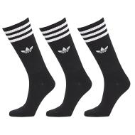 Lot de trois paires de chaussettes Noires Homme Adidas High Crew vue 2