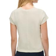 T-shirt Blanc Femme Superdry Athletic Essential vue 2