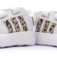 Baskets Blanches/Marron Fille Adidas Grand Court 2.0 vue 7
