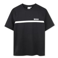 Schwarz-weißes T-Shirt für Jungen von Hugo Boss J52727