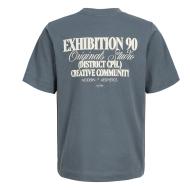 T-Shirt Bleu Garçon Jack & Jones Roxbury vue 2