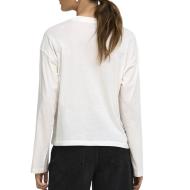 T-Shirt Manches Longues Blanc Femme Only Happy vue 2