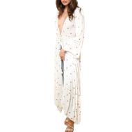 Gilet Long Kimono Blanc Femme Goa Nissa pas cher