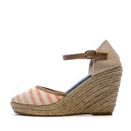 Sandales à talon Orange Rayures Femme Beppi Casual Wedge pas cher