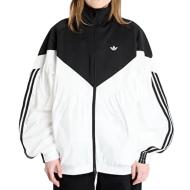 Veste Noire/Blanche Femme Adidas Tracktop pas cher