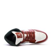Air Jordan 1 Mid Blanche/Rouge/Noire Homme Nike vue 4