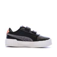 Baskets Noir Fille Puma Carina 3.0 Blurry Dr vue 2