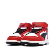 Baskets Rouges/Noires/Blanches Garçon Puma vue 6