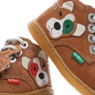 Baskets Hautes Marron Garçon Kickers Bottillon vue 7