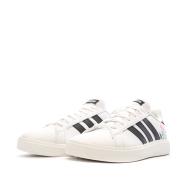 Baskets Blanches/Rouges Femme Adidas Grand Court Base 2.0 vue 6