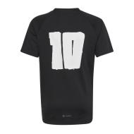 Maillot de foot Noir/Gris Junior Adidas Messi 10 vue 2