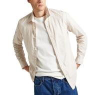 Chemise Beige/Blanche Homme Pepe jeans Peter pas cher