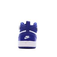 Baskets Blanc/Bleu Garçon Nike Court Borough vue 3