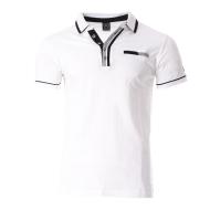Polo Blanc Homme Just Emporio 401 pas cher