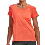 T-shirt de Sport Orange Femme Under Armour Tech SSV Twist pas cher