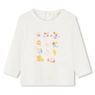 T-shirt Ecru Bébé Fille Carrément Beau Y30218 pas cher
