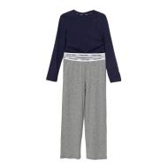 Pyjama Marine/Gris Fille Calvin Klein Jeans Peacoat pas cher
