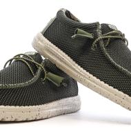 Chaussures Kaki Homme Hey Dude Wally Sox Pine vue 7