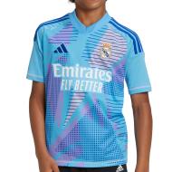Real Madrid Maillot de Gardien Bleu Junior Adidas 24/25 pas cher