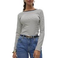 Top Blanc/Noir à rayures Femme Vero Moda Chloe